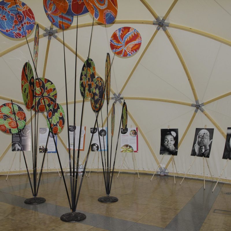 Exhibitions inside the City Arts Dome