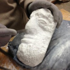 Marble Sculpture being worked on