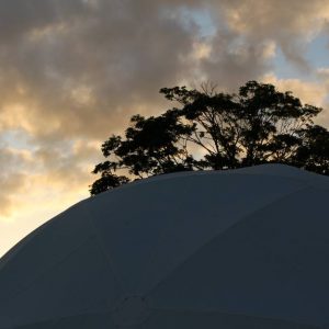 Twilight over the City Arts Dome