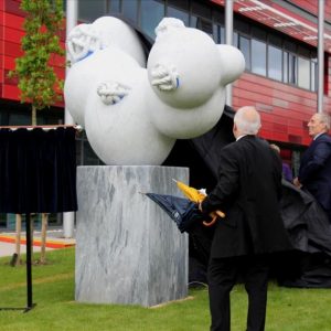  Ekkehard Altenburger Carrara marble sculpture is unveiled