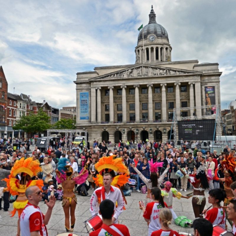 Audience in Market Square for Night of Festivals 2012