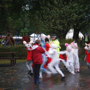 Costumed participants for Night of Festivals Boston