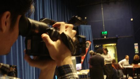 Cameraman films speeches