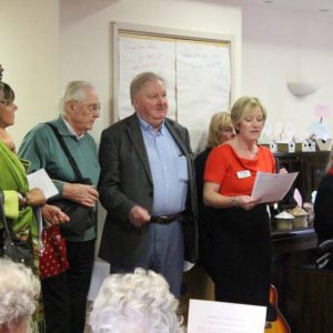 Speeches at older peoples care home