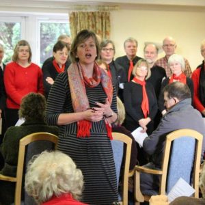 Speeches at older peoples care home
