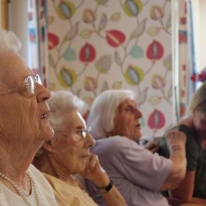 Workshop with care home residents