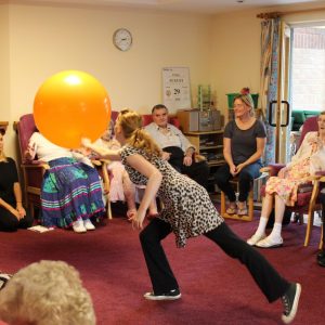 Care home residents enjoy creative activity