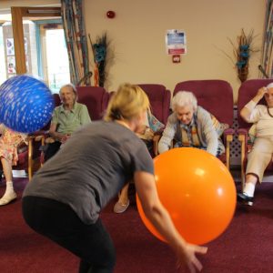 Care home residents enjoy creative activity