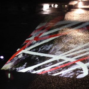 Digital projections on ground