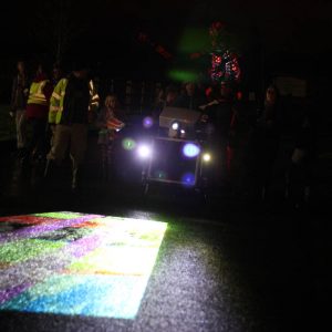 Digital projections on ground