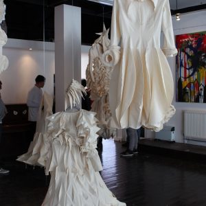 Suspended handmade costumes