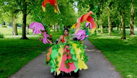 Mobility scooter carnival float