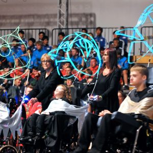 Performance at sporting event's closing ceremony