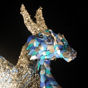 Dragon sculpture at bonfire night