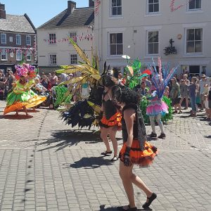 Carnival procession in Ashbourne