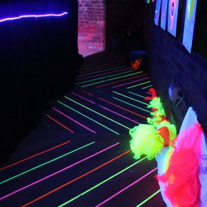 Fluorescent art installation