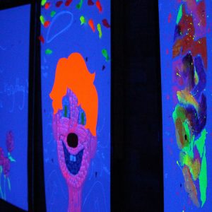 Fluorescent paintings