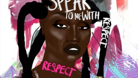 'Speak to me with respect' Artwork by Honey Williams, 2017