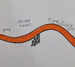 Young person's illustration of a snake