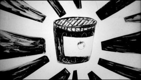 Projection of an illustrated Jam Jar