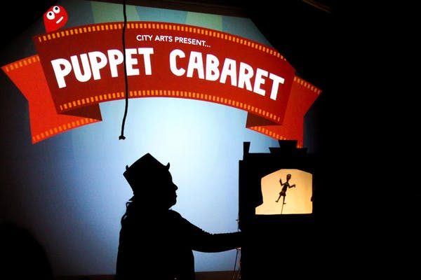 A performance at Puppet Cabaret